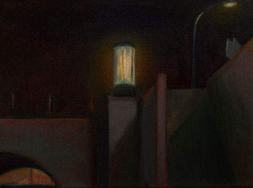 Lopendediep�Boteringebrug, 27 x 33 cm, Oel auf Leinwand, 2011